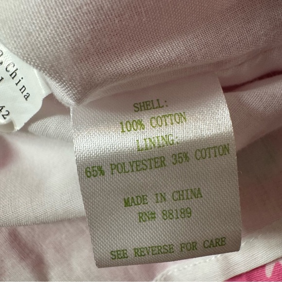 Lilly Pulitzer Pink Avery Cotton Floral Skirt with Pockets Size Small - Picture 6 of 8